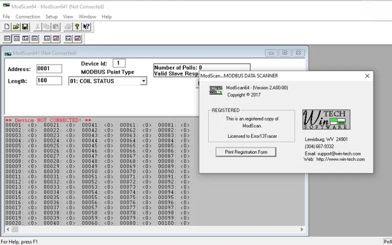 ModbusScan Ver.2 (GoogleDrive)
