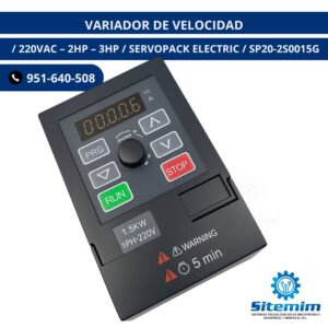 VARIADORES DE VELOCIDAD / 220VAC – 2HP – 3HP / SERVOPACK ELECTRIC / SP20-2S0015G