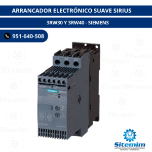 ARRANCADOR ELECTRÓNICO SUAVE SIRIUS / 3RW30 Y 3RW40 - SIEMENS