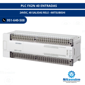 PLC FX2N 40 ENTRADAS 24VDC, 40 SALIDAS RELE --MITSUBISHI